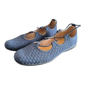 Comfortview Woven Flats Woman's Navy Size 9W